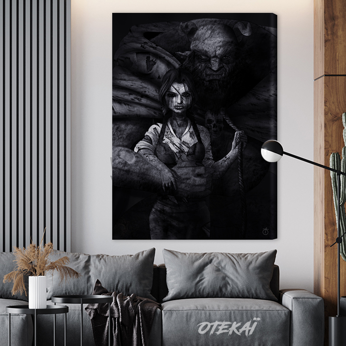 Creepy Beauty and the beast (Toile) – Image 3